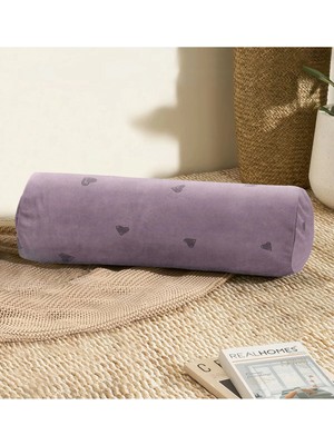Rem Home Rengirenk Dekoratif Kırlent Kılıfı Mor Modern 60 x 20 cm Salon Koltuk Kanepe Yastık Kılıfı