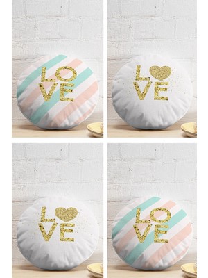 Rem Home Rengirenk Dekoratif Kırlent Kılıfı Beyaz Modern 43 x 43 cm Salon Koltuk Kanepe Yastık Kılıfı