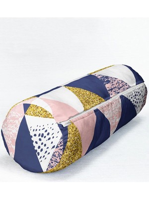 Rem Home Rengirenk Dekoratif Kırlent Kılıfı Sarı Modern 60 x 20 cm Salon Koltuk Kanepe Yastık Kılıfı