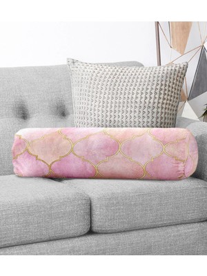 Rem Home Rengirenk Dekoratif Kırlent Kılıfı Sarı Modern 60 x 20 cm Salon Koltuk Kanepe Yastık Kılıfı