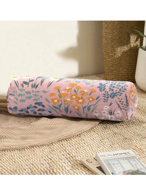 Rem Home Rengirenk Dekoratif Kırlent Kılıfı Modern 60 x 20 cm Salon Koltuk Kanepe Yastık Kılıfı