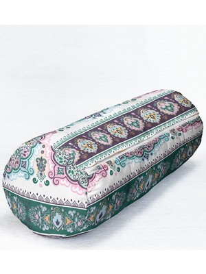 Rem Home Rengirenk Dekoratif Kırlent Kılıfı Etnik 60 x 20 cm Salon Koltuk Kanepe Yastık Kılıfı