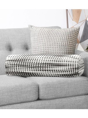 Rem Home Rengirenk Dekoratif Kırlent Kılıfı Modern 60 x 20 cm Salon Koltuk Kanepe Yastık Kılıfı