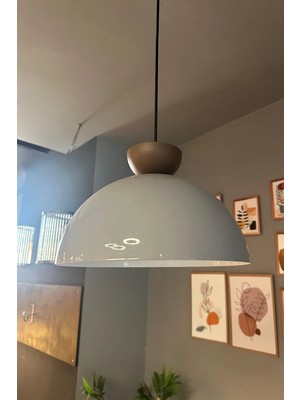 St. Morritz Yimpi Avize Tekli Sarkıt Sütlü Kahve Şapkalı Başlık Salon Kuaför Cafe Dekoratif Aydınlatma Pastane