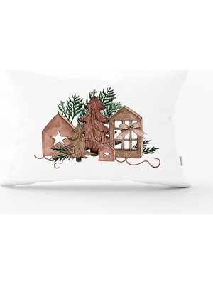 Rem Home Rengirenk Dekoratif Kırlent Kılıfı Modern 35 x 55 cm Salon Koltuk Kanepe Yastık Kılıfı