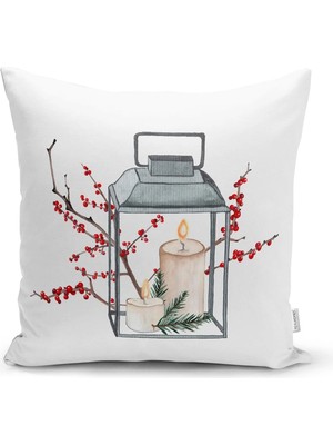 Rem Home Rengirenk Dekoratif Kırlent Kılıfı Sarı 43 x 43 cm Salon Koltuk Kanepe Yastık Kılıfı