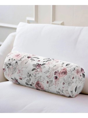 Rem Home Rengirenk Dekoratif Kırlent Kılıfı Beyaz Modern 60 x 20 cm Salon Koltuk Kanepe Yastık Kılıfı
