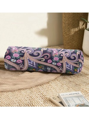 Rem Home Rengirenk Dekoratif Kırlent Kılıfı Sarı Etnik 60 x 20 cm Salon Koltuk Kanepe Yastık Kılıfı