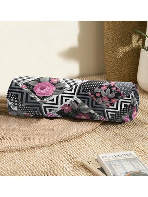 Rem Home Rengirenk Dekoratif Kırlent Kılıfı 60 x 20 cm Salon Koltuk Kanepe Yastık Kılıfı