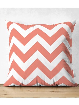 Rem Home Rengirenk Dekoratif Kırlent Kılıfı Modern 43 x 43 cm Salon Koltuk Kanepe Yastık Kılıfı