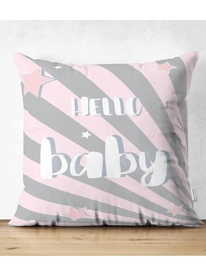 Rem Home Rengirenk Dekoratif Kırlent Kılıfı Sarı 43 x 43 cm Salon Koltuk Kanepe Yastık Kılıfı