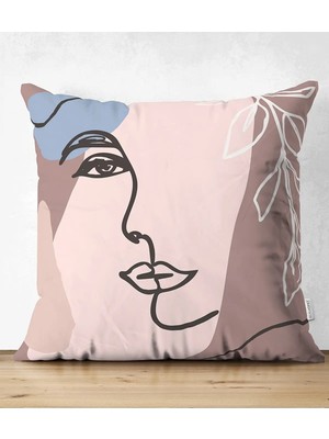 Rem Home Rengirenk Dekoratif Kırlent Kılıfı Sarı Bohem 43 x 43 cm Salon Koltuk Kanepe Yastık Kılıfı