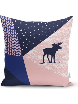 Rem Home Rengirenk Dekoratif Kırlent Kılıfı Sarı Modern 43 x 43 cm Salon Koltuk Kanepe Yastık Kılıfı