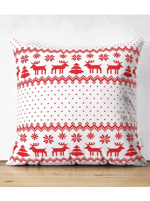 Rem Home Rengirenk Dekoratif Kırlent Kılıfı Sarı Modern 43 x 43 cm Salon Koltuk Kanepe Yastık Kılıfı