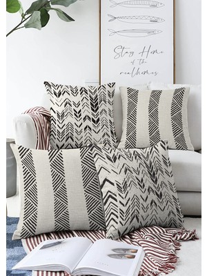 Rem Home Rengirenk Dekoratif Kırlent Kılıfı Sarı Modern 43 x 43 cm Salon Koltuk Kanepe Yastık Kılıfı