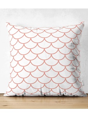 Rem Home Rengirenk Dekoratif Kırlent Kılıfı Geometrik 43 x 43 cm Salon Koltuk Kanepe Yastık Kılıfı