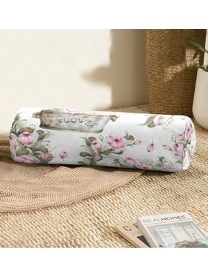 Rem Home Rengirenk Dekoratif Kırlent Kılıfı Sarı Modern 60 x 20 cm Salon Koltuk Kanepe Yastık Kılıfı