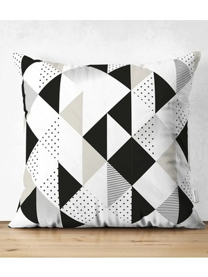 Rem Home Rengirenk Dekoratif Kırlent Kılıfı Sarı 43 x 43 cm Salon Koltuk Kanepe Yastık Kılıfı