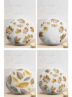 Rem Home Rengirenk Dekoratif Kırlent Kılıfı Beyaz Düz 43 x 43 cm Salon Koltuk Kanepe Yastık Kılıfı