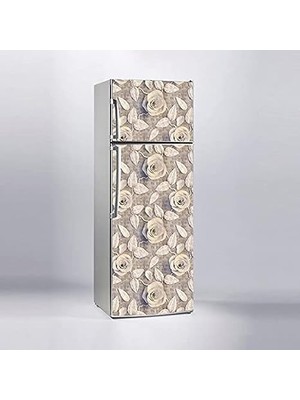 Buzdolabı Sticker Kaplama Dolap Kaplama Etiketi 3D Çiçekler