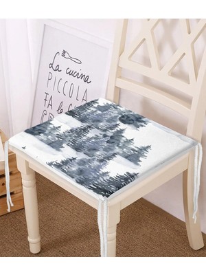 Rem Home Rengirenk Dekoratif Sandalye Minderi Modern 40 x 40 cm Mutfak Balkon Oturma Minderi