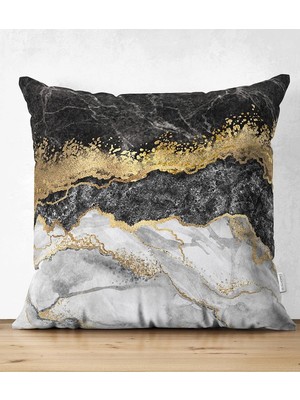 Rem Home Rengirenk Dekoratif Kırlent Kılıfı Beyaz Modern 43 x 43 cm Salon Koltuk Kanepe Yastık Kılıfı