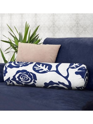 Rem Home Rengirenk Dekoratif Kırlent Kılıfı Beyaz Modern 60 x 20 cm Salon Koltuk Kanepe Yastık Kılıfı