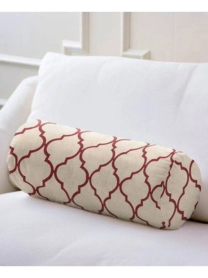 Rem Home Rengirenk Dekoratif Kırlent Kılıfı Krem 60 x 20 cm Salon Koltuk Kanepe Yastık Kılıfı