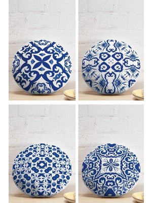 Rem Home Rengirenk Dekoratif Kırlent Kılıfı Beyaz Modern 43 x 43 cm Salon Koltuk Kanepe Yastık Kılıfı