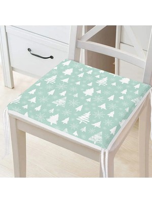 Rem Home Rengirenk Dekoratif Sandalye Minderi Modern 40 x 40 cm Mutfak Balkon Oturma Minderi