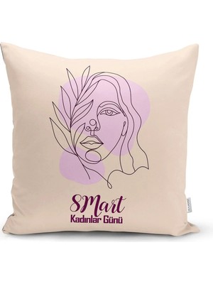 Rem Home Rengirenk Dekoratif Kırlent Kılıfı Sarı Modern 43 x 43 cm Salon Koltuk Kanepe Yastık Kılıfı