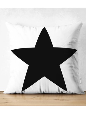 Rem Home Rengirenk Dekoratif Kırlent Kılıfı Modern 43 x 43 cm Salon Koltuk Kanepe Yastık Kılıfı