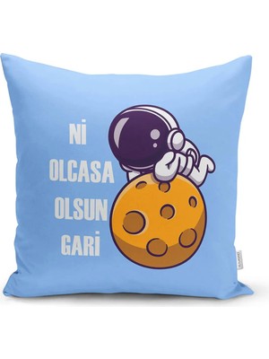 Rem Home Rengirenk Dekoratif Kırlent Kılıfı Sarı Modern 43 x 43 cm Salon Koltuk Kanepe Yastık Kılıfı