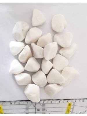 Beyaz Dolomit Doğal Dekoratif Taş 1-2 cm 5 kg