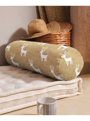 Rem Home Rengirenk Dekoratif Kırlent Kılıfı Modern 60 x 20 cm Salon Koltuk Kanepe Yastık Kılıfı