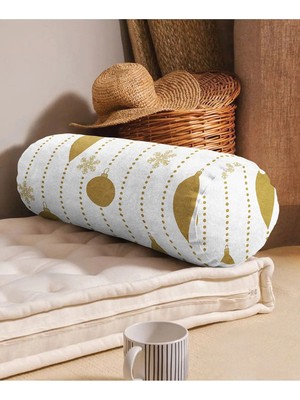 Rem Home Rengirenk Dekoratif Kırlent Kılıfı Beyaz Modern 60 x 20 cm Salon Koltuk Kanepe Yastık Kılıfı