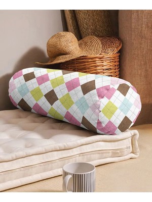Rem Home Rengirenk Dekoratif Kırlent Kılıfı 60 x 20 cm Salon Koltuk Kanepe Yastık Kılıfı
