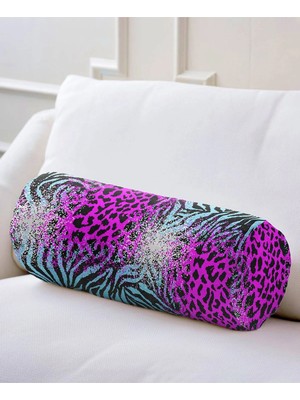 Rem Home Rengirenk Dekoratif Kırlent Kılıfı Modern 60 x 20 cm Salon Koltuk Kanepe Yastık Kılıfı