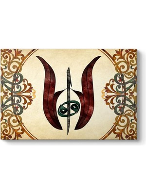 Laleli Elif ve Vav Tablosu 45 x 30