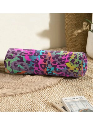 Rem Home Rengirenk Dekoratif Kırlent Kılıfı Modern 60 x 20 cm Salon Koltuk Kanepe Yastık Kılıfı