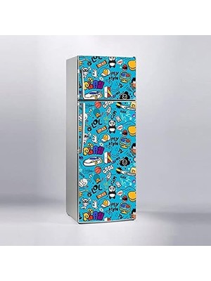 Buzdolabı Sticker Kaplama Dolap Kaplama Etiketi Lol Play
