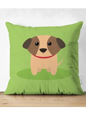 Rem Home Rengirenk Dekoratif Kırlent Kılıfı Modern 43 x 43 cm Salon Koltuk Kanepe Yastık Kılıfı