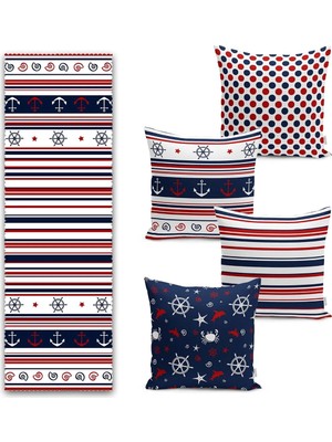 Rem Home Rengirenk Dekoratif Kırlent Kılıfı Bordo 43 x 43 cm Salon Koltuk Kanepe Yastık Kılıfı