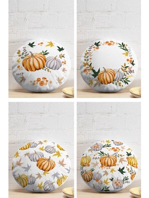 Rem Home Rengirenk Dekoratif Kırlent Kılıfı Beyaz Modern 43 x 43 cm Salon Koltuk Kanepe Yastık Kılıfı