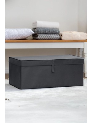 St. Morritz Çok Amaçlı Çamaşır Saklama Düzenleme Vb Hurç Kutu Mega Plus 70X40X30 cm Antrasit