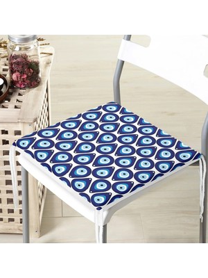 Rem Home Rengirenk Dekoratif Sandalye Minderi Modern 40 x 40 cm Mutfak Balkon Oturma Minderi