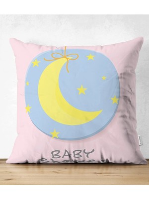 Rem Home Rengirenk Dekoratif Kırlent Kılıfı Sarı 43 x 43 cm Salon Koltuk Kanepe Yastık Kılıfı