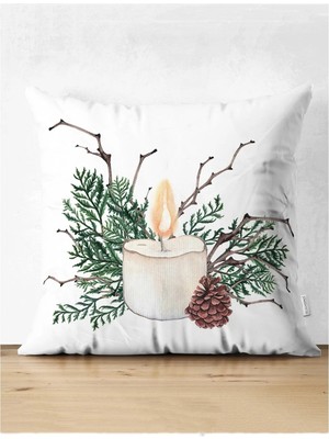Rem Home Rengirenk Dekoratif Kırlent Kılıfı Sarı Modern 43 x 43 cm Salon Koltuk Kanepe Yastık Kılıfı