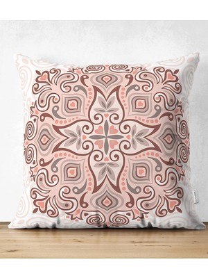 Rem Home Rengirenk Dekoratif Kırlent Kılıfı Modern 43 x 43 cm Salon Koltuk Kanepe Yastık Kılıfı