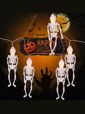 Halloween Pilli Balkabağı LED 12 Li